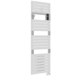 Sèche-serviettes électrique à inertie fluide Sauter Asama connectable blanc 750W + soufflerie 1000W