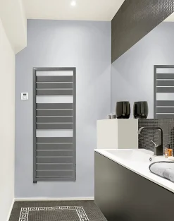 Sèche-serviettes électrique à inertie fluide Acova Astrakan gris 750W