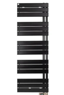 Sèche-serviettes électrique asymétrique Deltacalor 750W noir 7.5m²