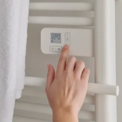 Sèche-serviettes électrique à inertie sèche GoodHome Solna blanc 750W 7 m²