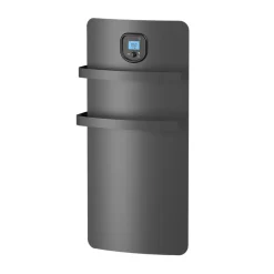 Sèche-serviettes électrique à inertie sèche Noirot Anuri gris 500W + soufflerie 700W