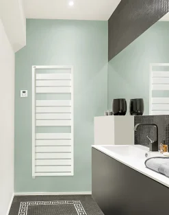 Sèche-serviettes électrique à inertie fluide Acova Astrakan blanc 750W