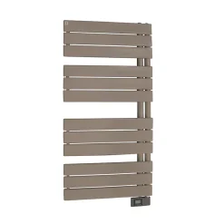 Sèche-serviettes électrique asymétrique Deltacalor 500W beige 5m²