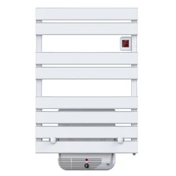 Sèche-serviettes électrique à inertie fluide Kalia Cameron blanc soufflerie 1300W