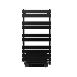 Sèche-serviettes électrique à inertie fluide Delonghi Phorum anthracite 500W + soufflerie 1000W