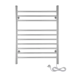 Sèche-serviettes électrique chrome 150W WarmlyYours, Dimensions: 81.2cm x 60 cm