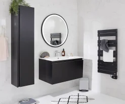 Sèche-serviettes électrique à inertie fluide Delonghi Marquis noir 500W