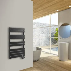 Sèche-serviettes électrique à inertie fluide Delonghi Marquis noir 500W