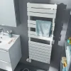 Sèche-serviettes mixte électrique / eau chaude en acier De’Longhi Portobello blanc 700W