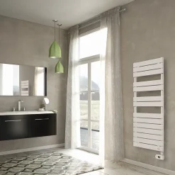 Sèche-serviettes mixte électrique / eau chaude en acier De’Longhi Portobello blanc 700W