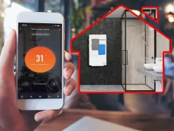 Sèche-serviettes numérique contrôle WIFI 2000W