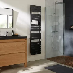 Sèche-serviettes Riviera 2 étroit avec soufflerie 1750W brun sable - THERMOR - 498260