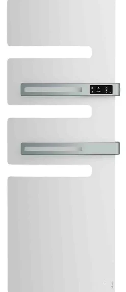 Sèche-serviettes SERENIS PREMIUM connecté soufflant mat à gauche 750 + 1000W blanc carat - ATLANTIC - 850658