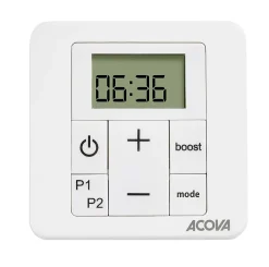Sèche-serviettes soufflant électrique Acova Astrakan +Air 500 + soufflerie 1000W grey aluminium