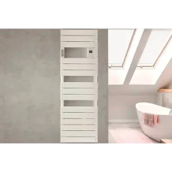 Sèche-serviettes soufflant - Adelis étroit - Atlantic - Vertical étroit - 1500 W