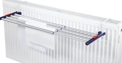 Séchoir à linge à suspendre 4,2 m, étendoir alu avec barres extensibles, Leifheit Quartett 42 Extensible Aluminium