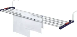 Séchoir à linge à suspendre 4,2 m, étendoir alu avec barres extensibles, Leifheit Quartett 42 Extensible Aluminium