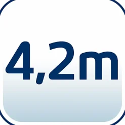 Séchoir à linge à suspendre 4,2 m, étendoir alu avec barres extensibles, Leifheit Quartett 42 Extensible Aluminium
