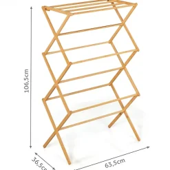 Séchoir à linge accordéon bambou RITA