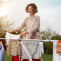 Séchoir à linge Double 187 x 57 x H94 cm Etendage pliable Tube Anti-plis VILEDA