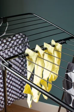 Séchoir à linge Hangon noir mat 22 m Brabantia