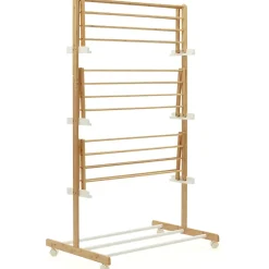Séchoir à linge pliable 3 niveaux RITA capacité 22M en bambou