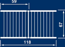 Séchoir à linge pour baignoire 11 m Pegasus Bath 110 Leifheit
