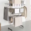 Séchoir à linge vertical pliable 3 niveaux MAXIMA capacité 20M inox et gris