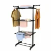Séchoir multifonctions 20m d'étendage noir Herzberg HG8034-BB