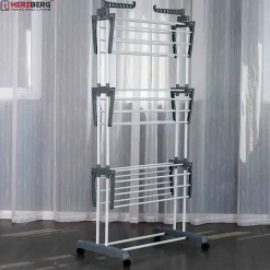 Séchoir multifonctions 20m d'étendage gris Herzberg HG8034-GRY