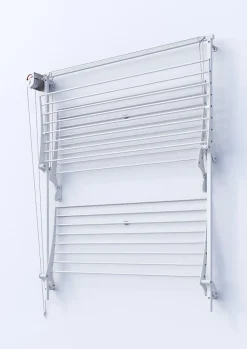 Séchoir mural 3 grilles pliables 152x52x137 cm alu Foxydry Tower 150