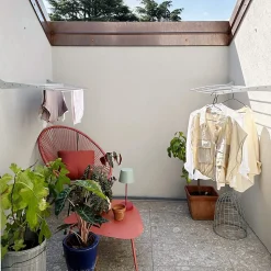 Séchoir mural alu bas 82x50x10cm Foxydry Fold Down 80