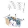 Séchoir mural pliable alu 116x50x10cm Foxydry Fold 120