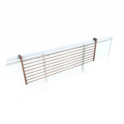Séchoir rabattable extérieur corten 162x63x8 cm Foxydry Duo