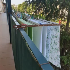 Séchoir rabattable extérieur corten 162x63x8 cm Foxydry Duo