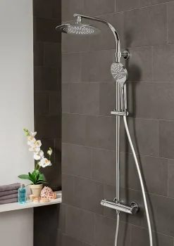SCHÜTTE MADURA FRESH système de douche avec mitigeur thermostatique , chromé