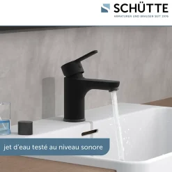 SCHÜTTE Mitigeur de lavabo DENVER Noir mat