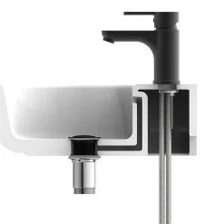 SCHÜTTE Mitigeur de lavabo DENVER Noir mat