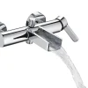 SCHÜTTE NIAGARA mitigeur monocommande bain avec bec cascade, chromé