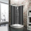 Schulte cabine de douche intégrale - 90 x 90 cm - portes coulissantes - parois fixes - receveur - panneaux muraux et robinetterie