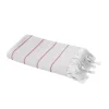 Serviette de bain blanche et mango 140 x 70 cm, GoodHome Sary