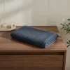 Serviette de bain bleu nuit Koros 140 x 70 cm GoodHome