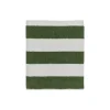 Serviette de bain vert en coton organique H100x50cm