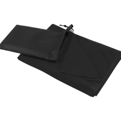 Serviette de sport LUCAS Noir uni (100 cm x 50 cm)