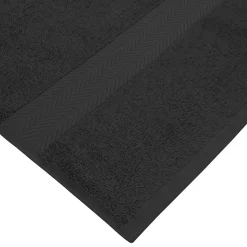 Serviette de toilette 550 g/m² Noir 50x100 cm LUXURY