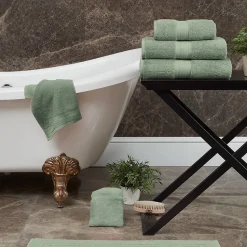 Serviette de toilette 550 g/m² Sauge 50x100 cm LUXURY