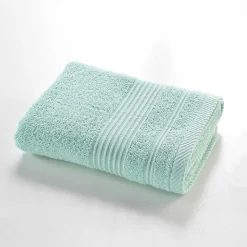 Serviette de toilette 50 x 90 cm eponge unie tendresse Celadon