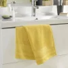 Serviette de toilette 50 x 90 cm eponge unie tendresse Mimosa