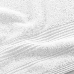Serviette de toilette 50 x 90 cm eponge unie tendresse Blanc
