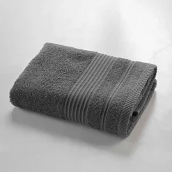 Serviette de toilette 50 x 90 cm Tendresse anthracite